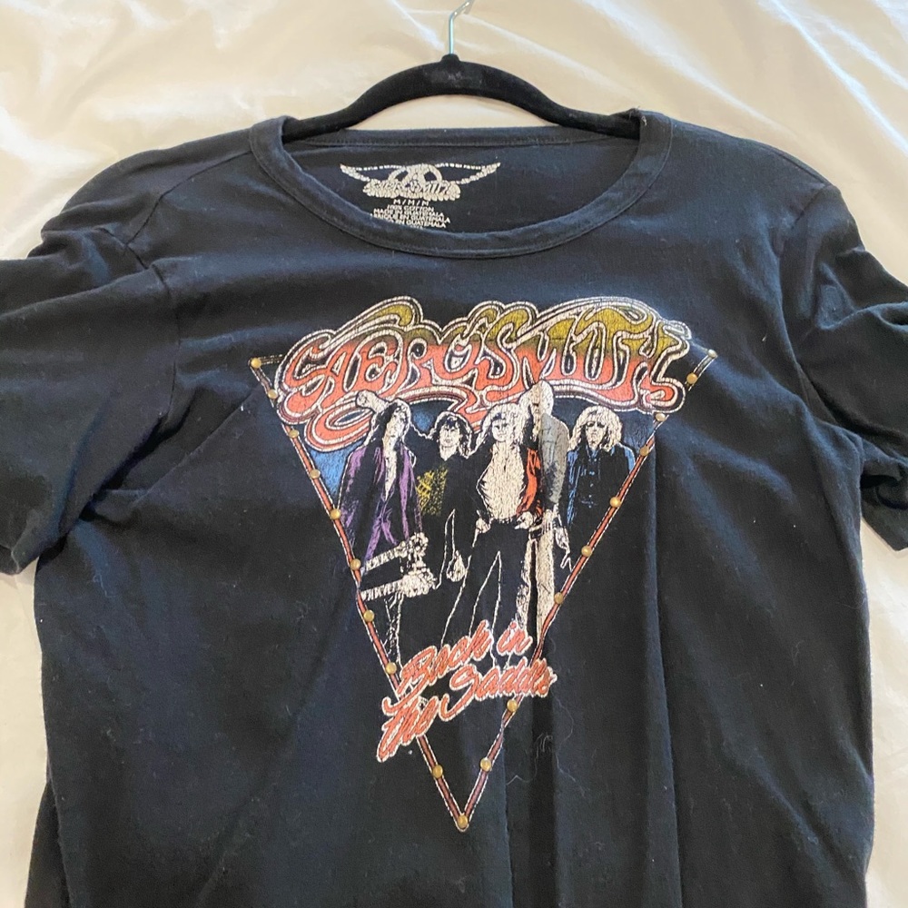 vintage Aerosmith crop top